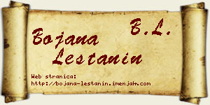 Bojana Leštanin vizit kartica